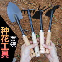 Gardening shovel planting flowers and vegetables household small shovel set planting flowers digging and meaty tools outdoor sea artifact