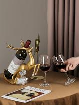 Behanmei modern creative wine rack ornaments home living room vertical wine cabinet decorations multifunctional rack