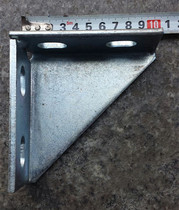 L plate four-hole right angle connecting piece pipe stuck Gas Engineering pipeline special steel fittings C- shaped steel connector