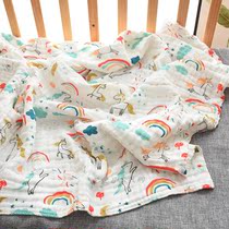 Japanese baby cotton six-layer gauze blanket newborn children spring and summer breathable scarf cover blanket bath towel quilt