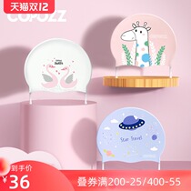 COPOZZ childrens swimming cap silicone comfort does not take head boys and girls Korean cute swimming cap long hair waterproof