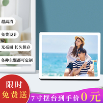 Couple photo frame to send male and female friends birthday gift diy custom wash photo made into stage wedding photo album Home