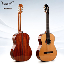 Handmade full single classical guitar 39 inch red pine spruce electric box classical veneer nylon left hand all single Classical