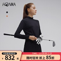 HONMA2021 new golf women long sleeve base shirt stand collar shoulder shoulder sleeve design comfortable and simple