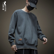 Xiyue plus velvet thick clothes men tide 2021 new autumn and winter men loose size fat mens warm coat