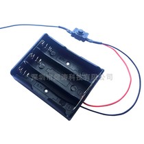 3 knots 18650 parallel battery cartridges Red black wire with switch Lithium battery holder 3 knots with wire with switch battery case