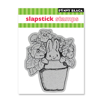 PENNY BLACK EZ self-adhesive rubber stamp * Seal: 40-066 Violet Rabbit
