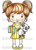 La-La Land Crafts EZ self-adhesive rubber seal * stamp 5010 birthday Marcy