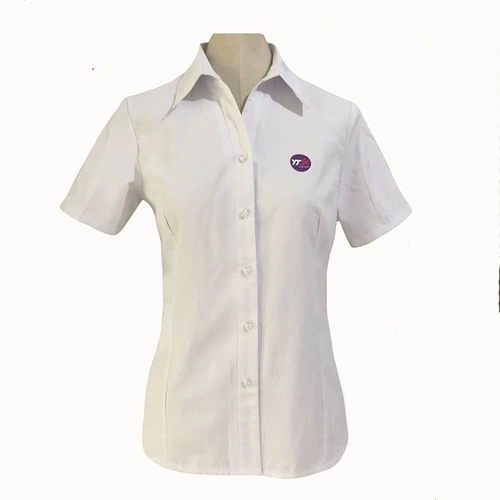 Новый YTO Express Workwear Clerk Clerk White полосатая женская рубашка Slim Zhongtong Express Workwear