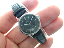 Black dial Flying Saucer 625 antique Omega Little Girl watch