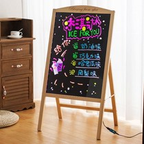 Childrens color writing board Billboard luminous word fluorescent blackboard led sign small blackboard bracket Electronic