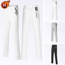 Autumn and winter plus velvet golf trousers mens casual pants quick-drying non-iron ball pants sportswear gold mens pants
