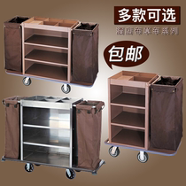Hotel linen car Room service car Hotel work car cleaning car Stainless steel trolley cleaning car