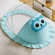 Anti-fall mosquito net hood crib to prevent falling out of bed Home 2021 new baby foldable full bottom full cover style universal