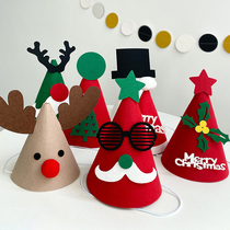 Christmas hat childrens head decoration adults old as small gifts dress girl male pendants to decorate 2021 Kindergarten