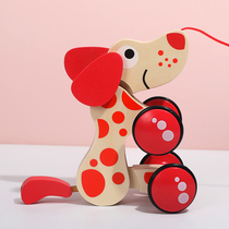 Baby towing car pull car baby boy hand rope pull line toddler traction crocodile puppy pull toy
