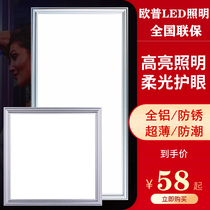 Opal wind heating integrated hanging led flat panel lamp engineering lamp aluminum buckle panel 300*600 kitchen toilet embedded