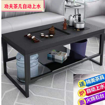 Stainless Steel Fire Stone Kongfu Tea Table Marble Tea Table Simple Office Tea Table Charged Magnetic Furnace Brief modern
