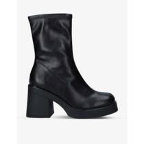 Call It Spring Steffanie coarse heel imitation leather boots 2022 new spring summer ladies luxury