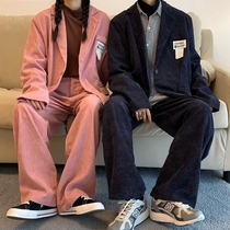 School supply suit roora couple jacket high street boy outfit temperament salt suit suit mens spring and autumn