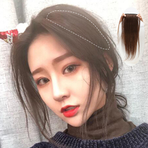 Fashion charm wig piece one piece of real hair no trace invisible pad hair piece top fluffy pad on both sides of the replacement piece