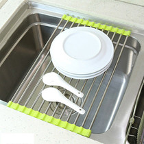 Drain board filter kitchen bowl rack drain filter plate sturdy thickened fruit and vegetable fruit basket roller blind water filter rack