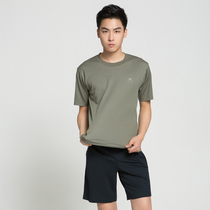 New round neck physical fitness suit short sleeve suit mens T-shirt summer quick-drying shorts physical training suit breathable sports t-shirt