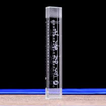 Crystal Zhen Paper Custom Stationery Business Office Supplies Commemorative Opening Ceremony Transparent Crystal Town Ruler