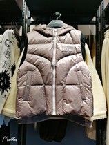 Li Ning Down Vest Women 2021 Winter New Loose Casual Slim Sports Short Jacket AMRR018-4