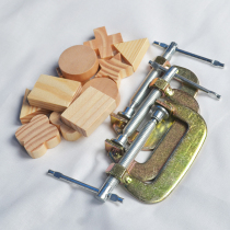 Hand tie-dye DIY tool material clip dyed tool material G-shaped clip shape small wood block combination material package