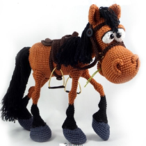 404 Horse Weaving Drawing Doll Chinese Illustrated Crochet Electronic Figure Wool Tutorial