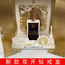 New DR darry marriage proposal diamond ring box Dai Rui lifetime ring box against ring box storage packaging gift box