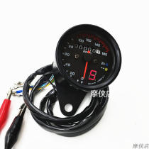 Motorcycle GN125 CG125 retro instrument modification code table meter LED odometer black with file display