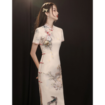 Cheongsam summer young female retro Chinese style short style small man new improved version of fashion slim dress