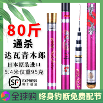 Japan imports Dawa Qingmuang fish rod ultra-light ultra-hard 28 Tangle fishing rod 28 Famous Original Dress Wild Fishing Black Pit