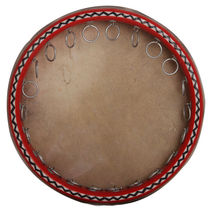 (Xinjiang musical instrument monopoly)Xinjiang Uyghur ethnic handmade musical instrument-solid wood high-end tambourine 35cm