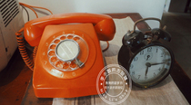 Old-fashioned old objects dial turntable Telephone Restaurant bar decoration collection nostalgic photography props ornaments