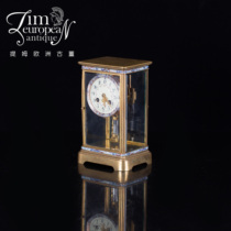 Tim European antique antiques French enamel car side glass mercury pendulum mechanical seat clock