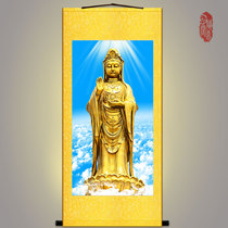 Putuo Mountain South China Sea Guanyin Portrait Avalokitesvara Bodhisattva Buddhism Buddhism Hall dedicated to painting scroll painting custom