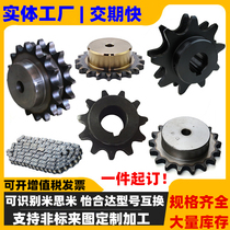 Stainless steel sprocket chain idler 23456 points 0608 10 12 20AB Yihe Damismi custom processing