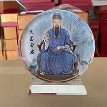 Marriage Crystal Table Portrait of Emperor Wenchang Portrait of Emperor Wen Kui Star Portrait of Emperor Wen Yun Star Portrait of Lu Xing Portrait of Emperor Wen Qu Star Household offerings
