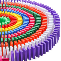 Color Domino Standard Competition 120 pieces early education benefit intellectual building block wooden toy