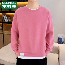 Mulinsen sweater mens long-sleeved round neck tide brand 2021 on the new loose sportswear spring and autumn pullover jacket