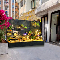 Water curtain wall rockery flowing water fountain courtyard entrance outdoor landscape fish pond Villa waterscape wall hotel opening ornaments