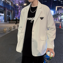 Suit male Spring Autumn Tide brand ins Rui handsome fried street loose small suit Korean trend advanced casual jacket