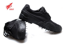 3537 Jiefang shoes men and women training shoes black construction site wear-resistant labor rubber shoes military training camouflage non-slip canvas promotion