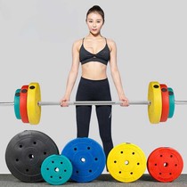 Color barbell set men's home fitness squat straight pole curved pole weightlifting equipment dumbbell dual-purpose combination women