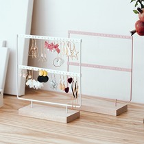 Ground stall source earrings storage display hanger earrings large capacity desktop iron earrings creative necklace jewelry