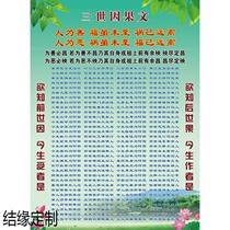 Buddha said that the third causal scriptures Buddhism the third causal text the interpretation of the wall the hanging picture