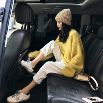 Pregnant women suit autumn and winter red piece Korean version of the outer wear not pregnant women sweaters suit autumn thickened xiu xian kuan